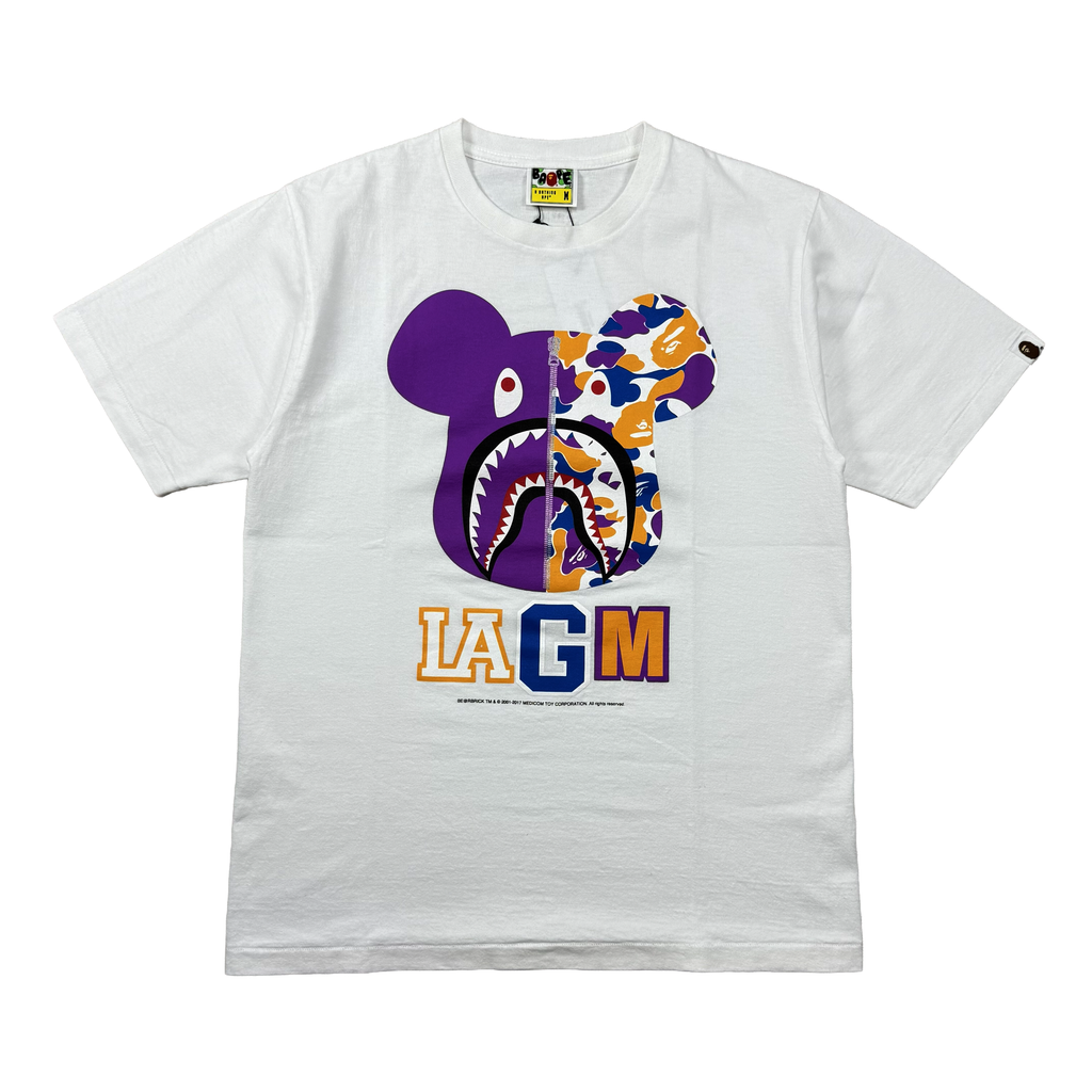 BAPE X MEDICOM TOY LA CAMO BE@RBRICK TEE