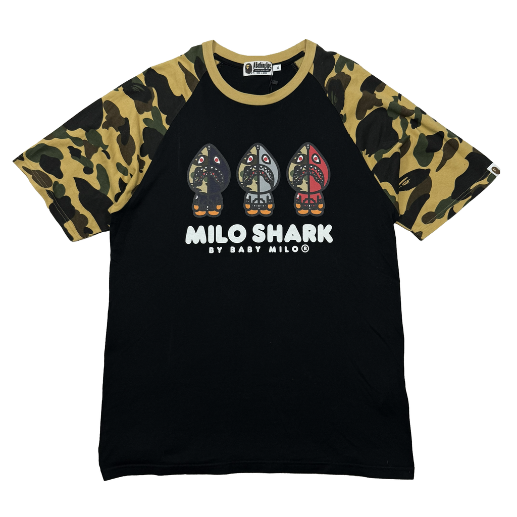 BAPE MILO SHARK RAGLAN TEE