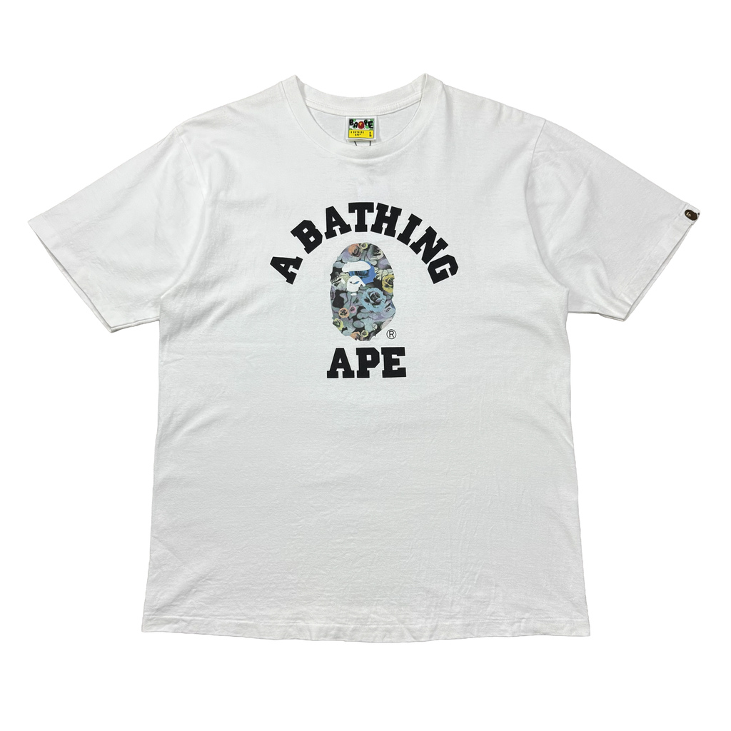 BAPE FLORAL CAMO COLLEGE TEE