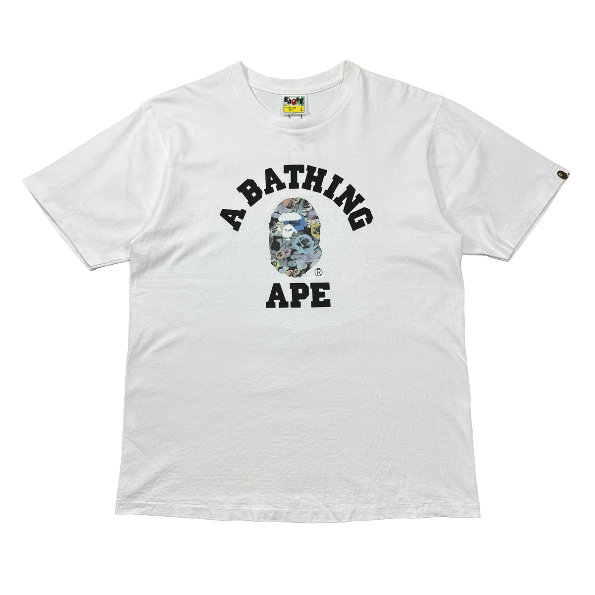 BAPE FLORAL CAMO COLLEGE TEE