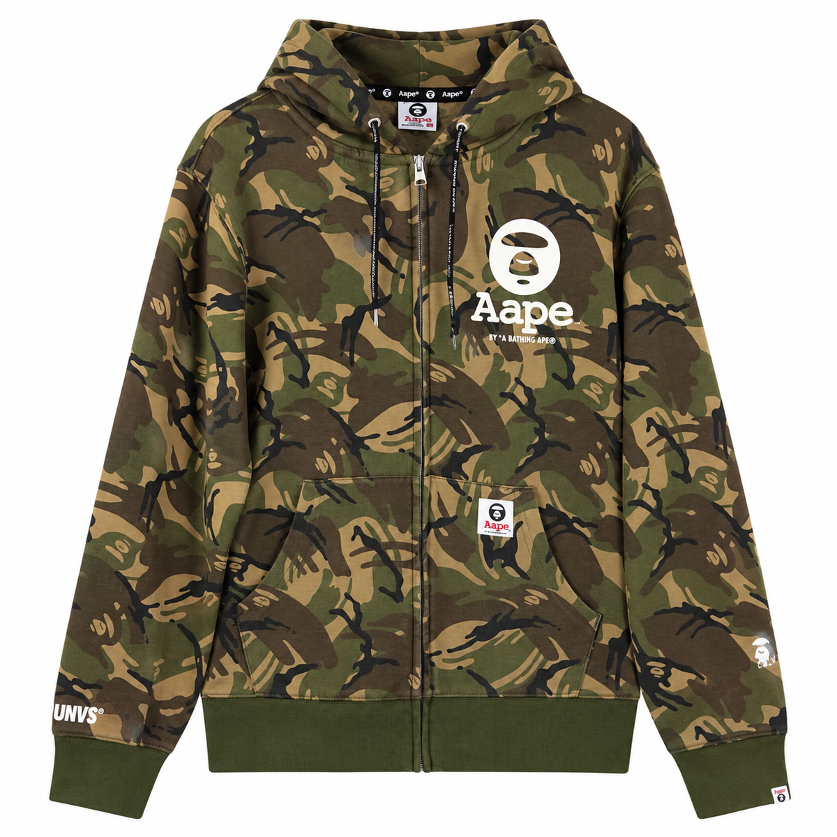 AAPE MOONFACE CAMO FULL ZIP