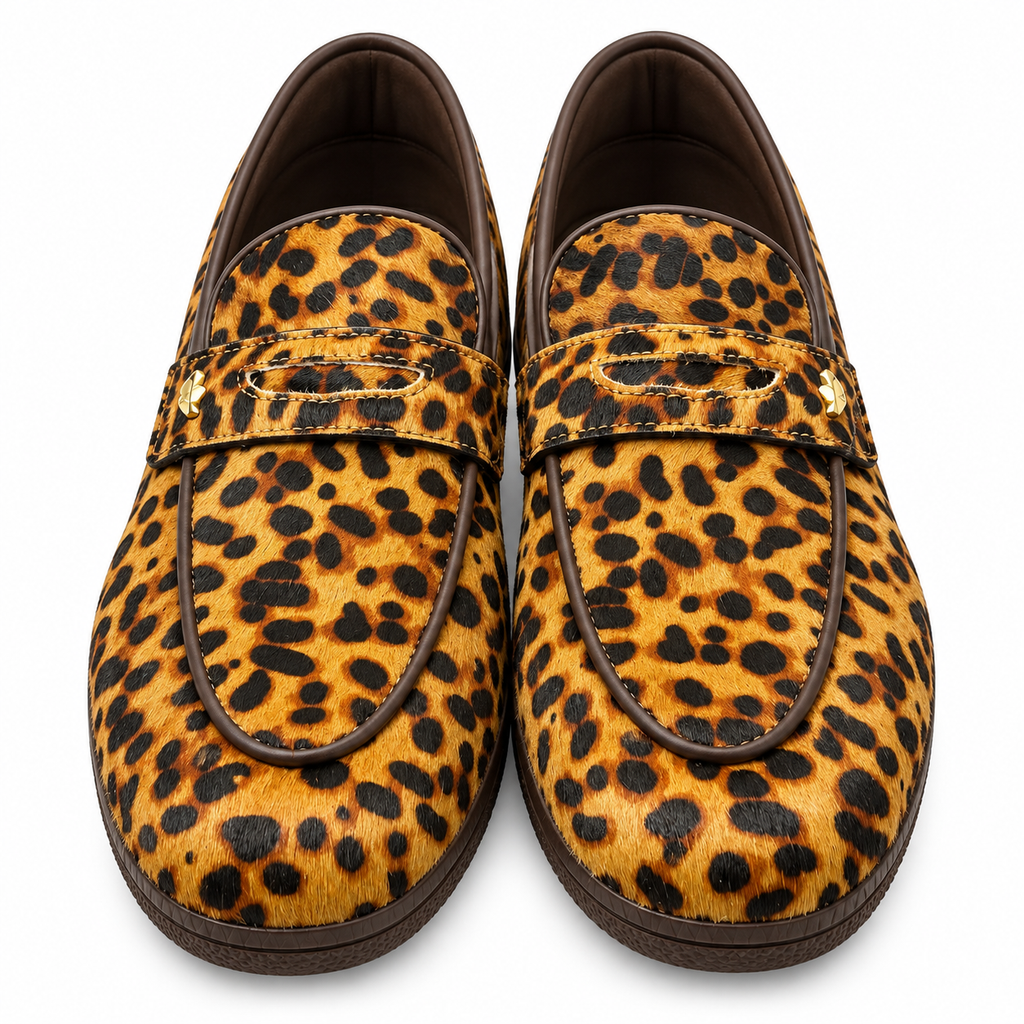 ADIDAS HANDBALL LOOFERS LEOPARD