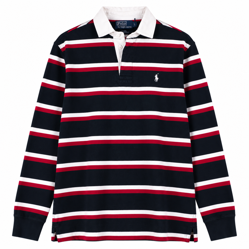 RALPH LAUREN STRIPE POLO LONGSLEEVE