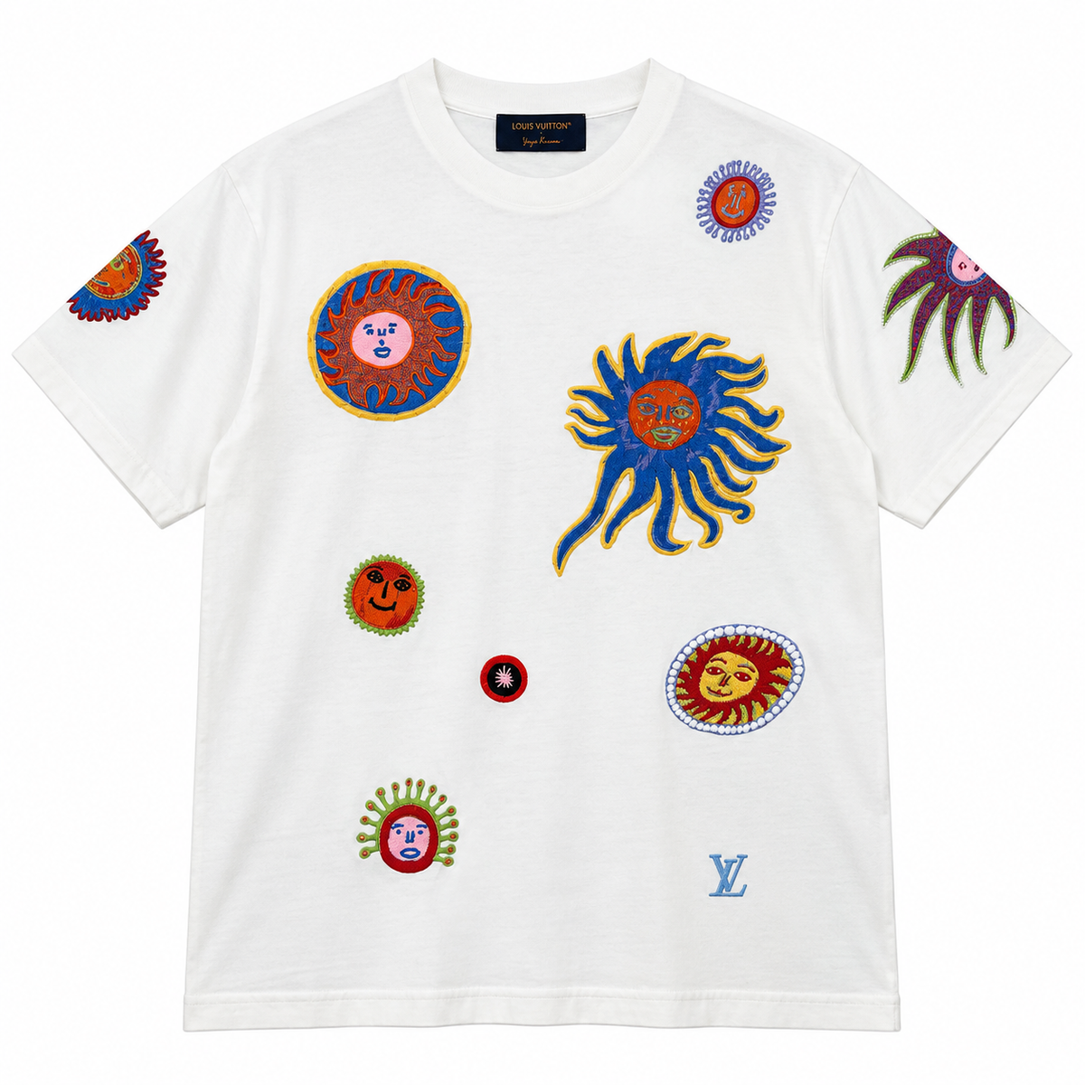 LOUIS VUITTON X YAYOI KUSAMA EMBROIDERED FACES TEE