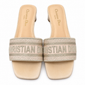 CHRISTIAN DIOR HEELED SLIDES