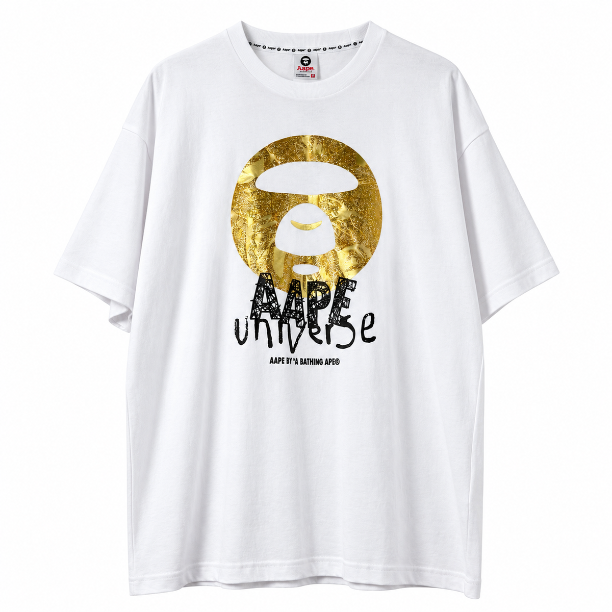 AAPE UNIVERSE GOLD MOONFACE