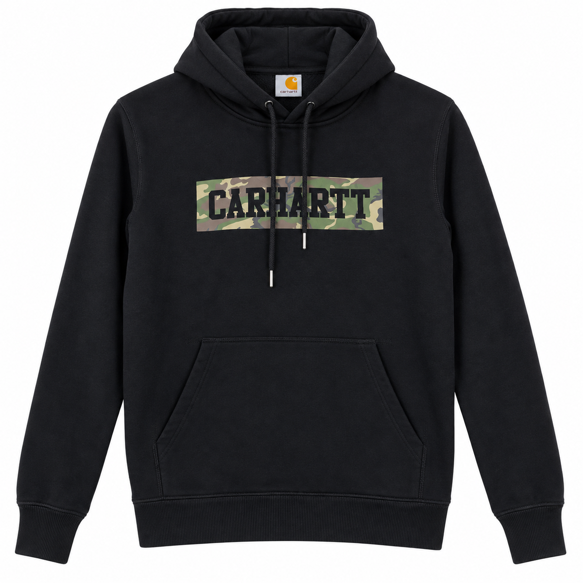 CARHARTT BLACK PULLOVER HOODIE