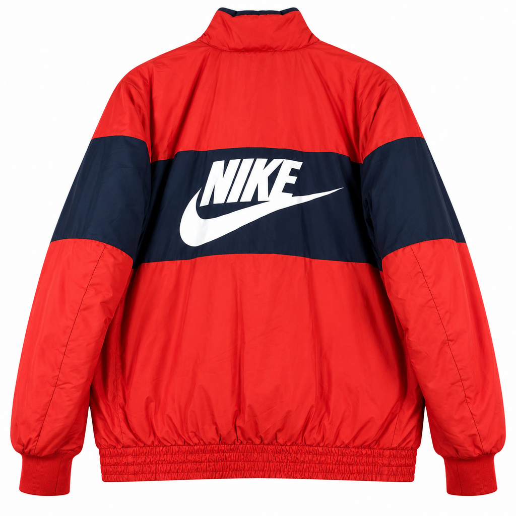 NIKE ORANGE RED BOMBER JACKET