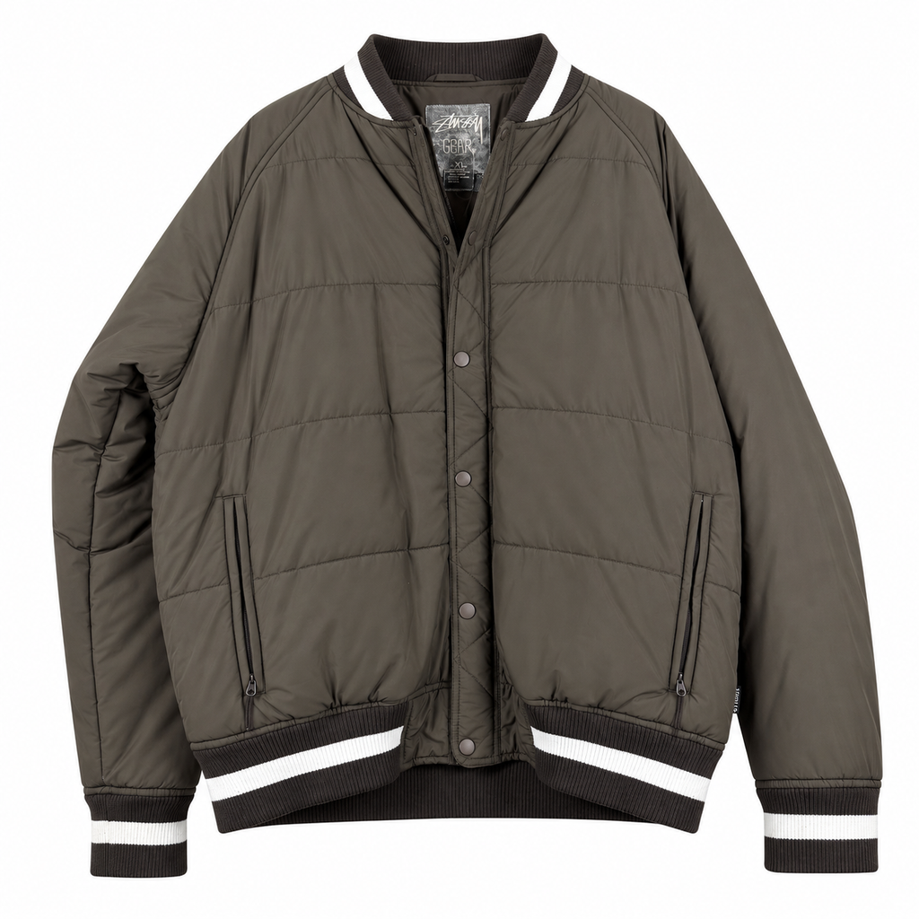 STUSSY GEAR PUFFER BOMBER JACKET