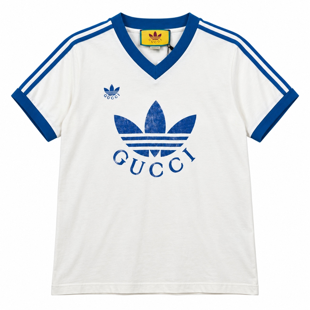 GUCCI X ADIDAS V-NECK TEE