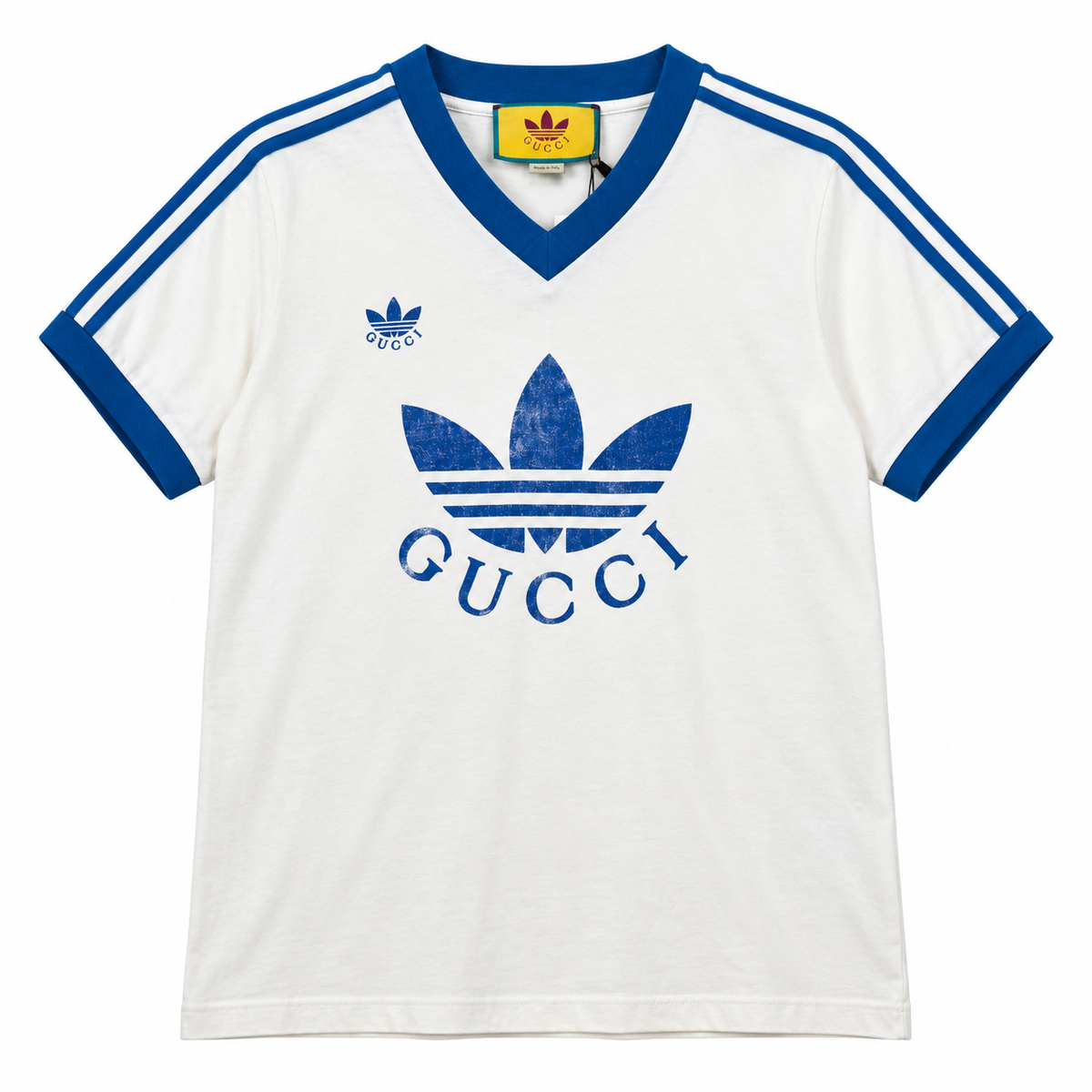 GUCCI X ADIDAS V-NECK TEE