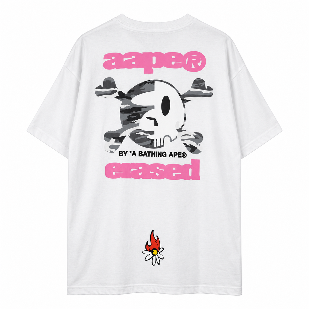 AAPE X ERASED BOXY OVERSIZED TEE
