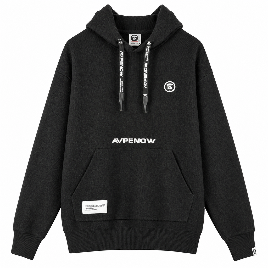 AAPE  MOONFACE KNIT HOODIE