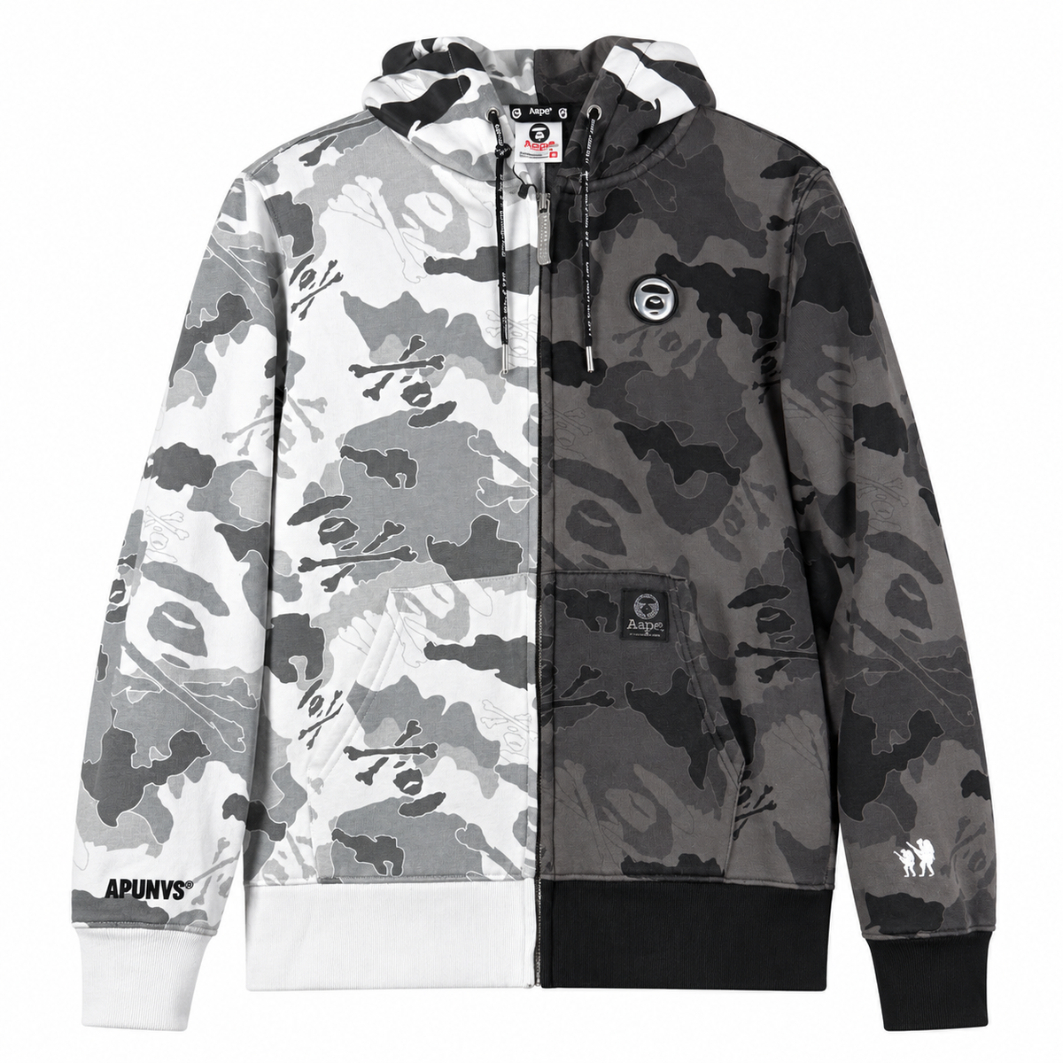 AAPE SPLIT CAMO HOODIE