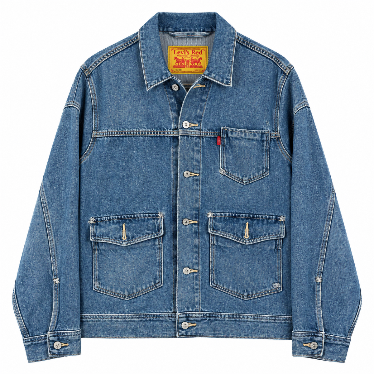 LEVIS' RED DENIM JACKET