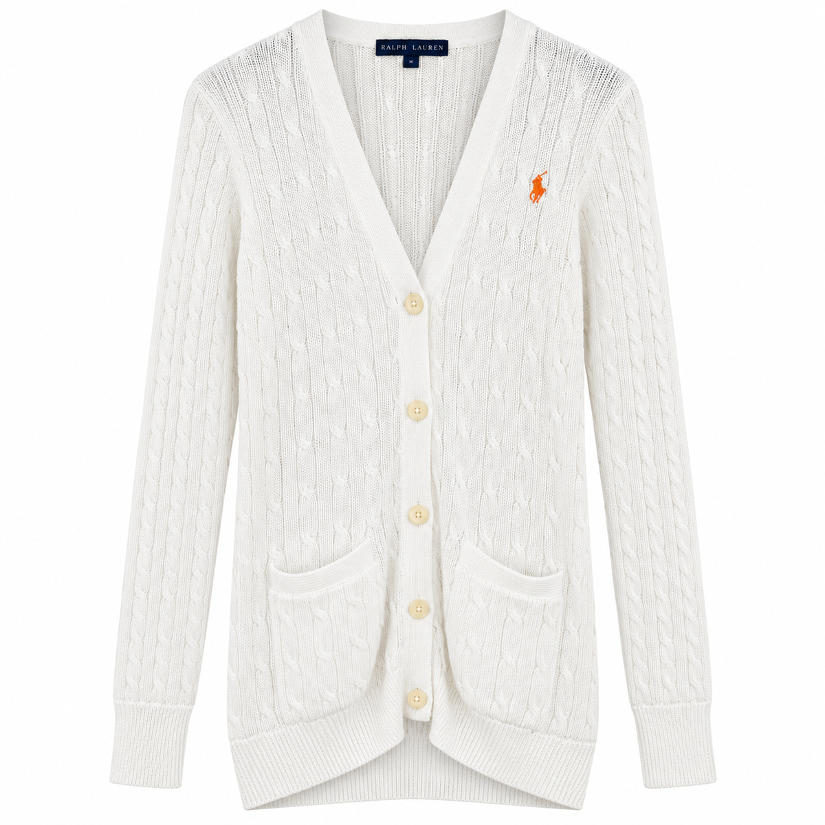 RALPH LAUREN CABLE-KNIT CARDIGAN