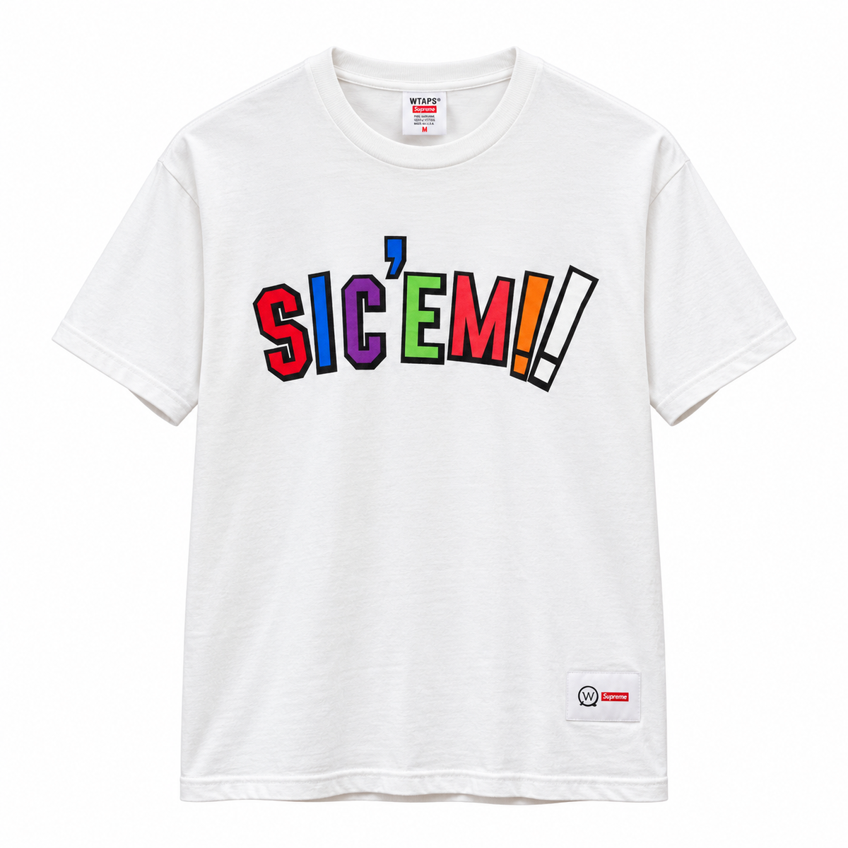 SUPREME X WTAPS "Sic Em!!" TEE