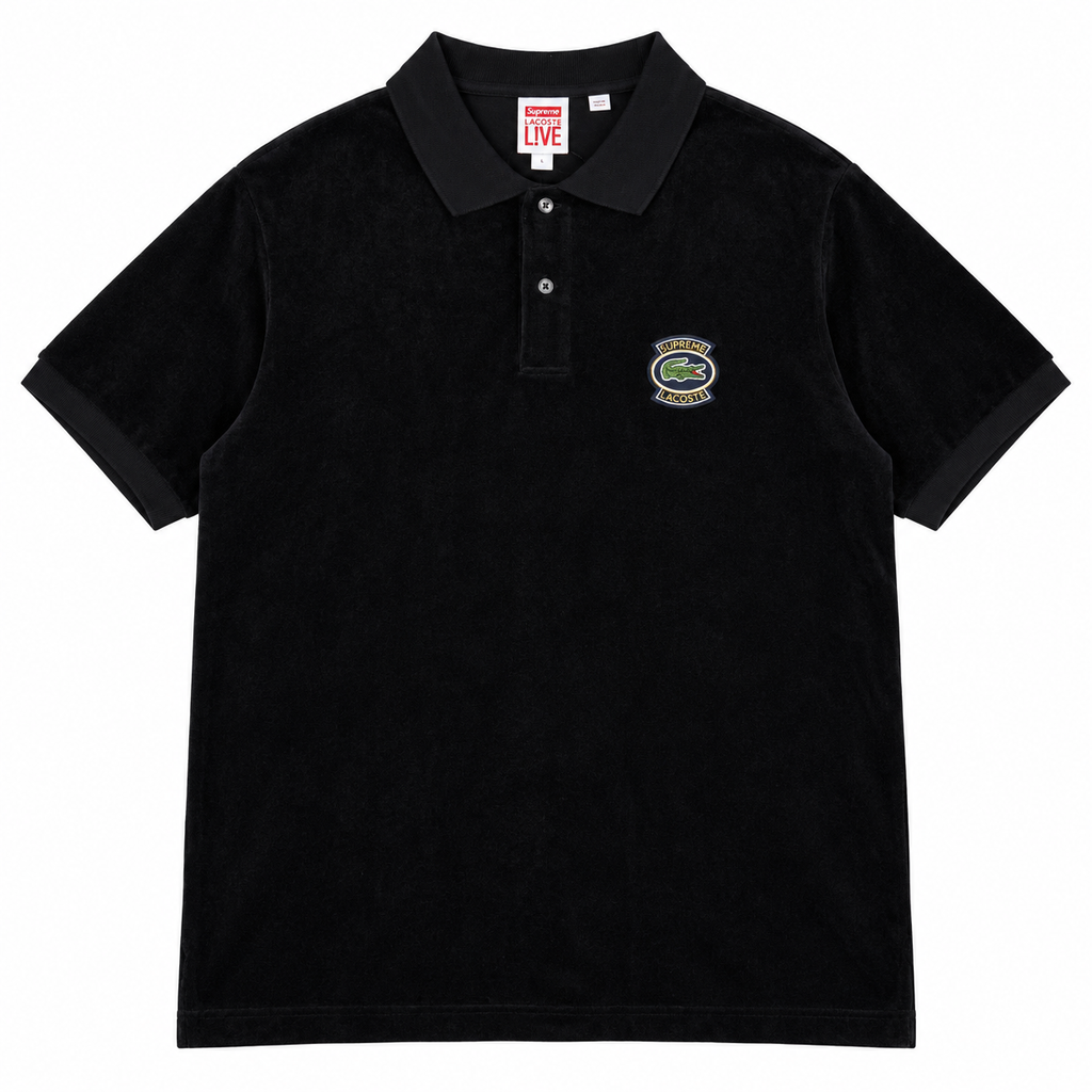 SUPREME X LACOSTE VELVET POLO