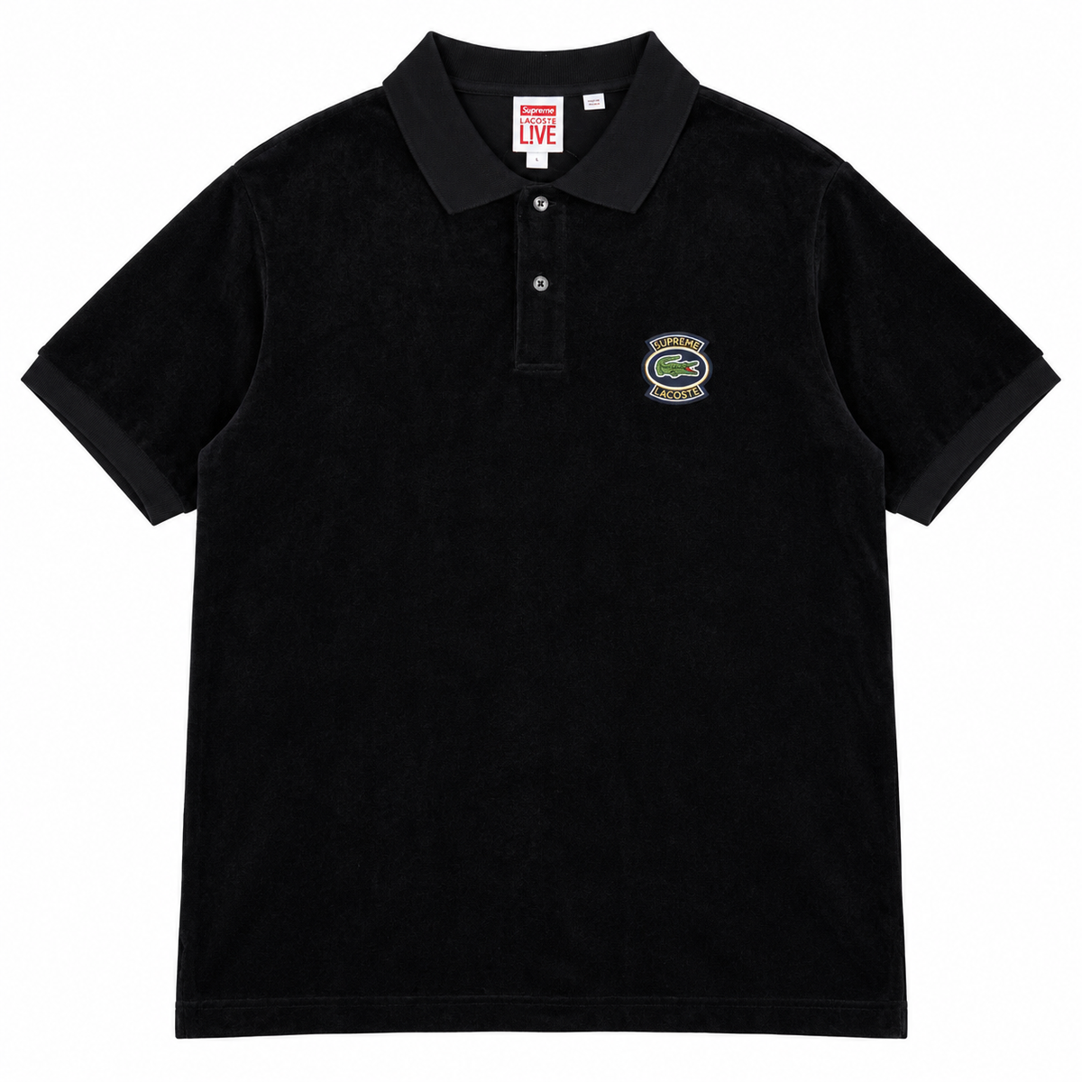 SUPREME X LACOSTE VELVET POLO