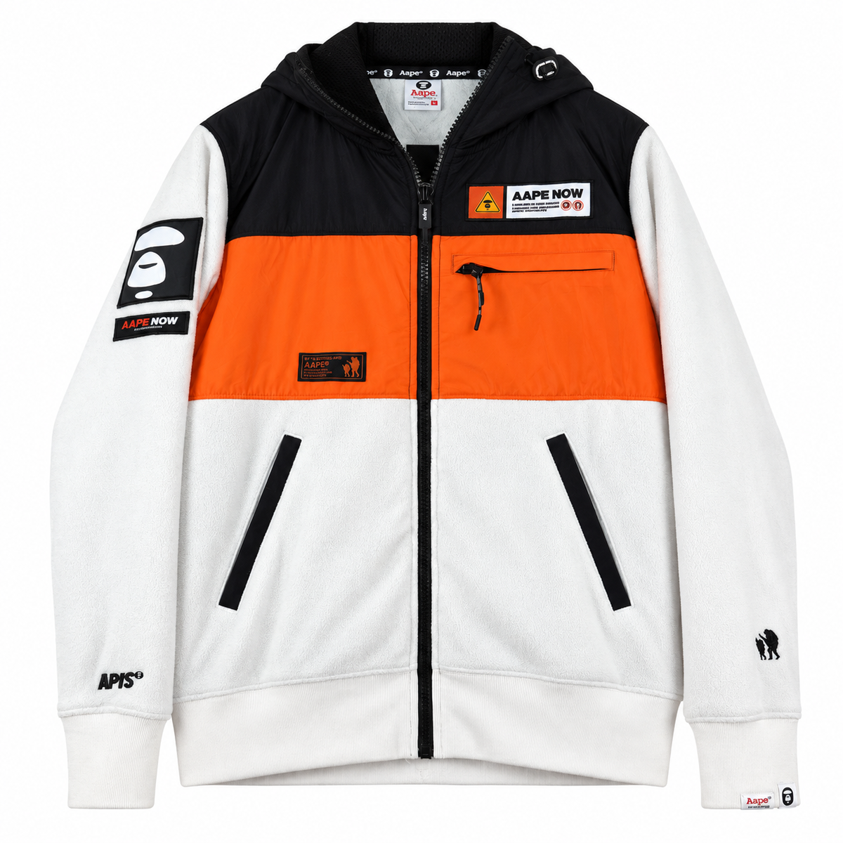 AAPE PANELLED ZIP HOODIE