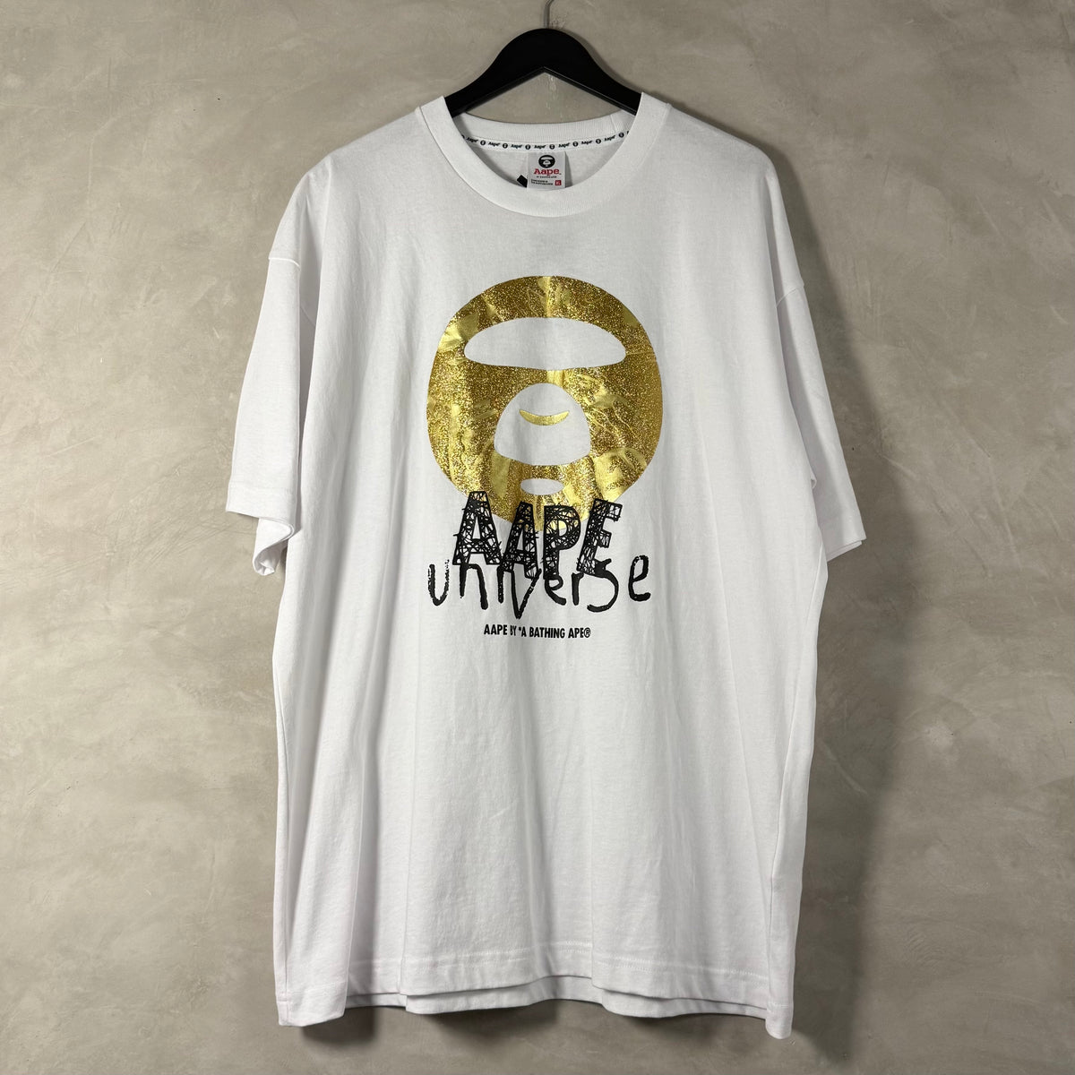 AAPE UNIVERSE GOLD MOONFACE