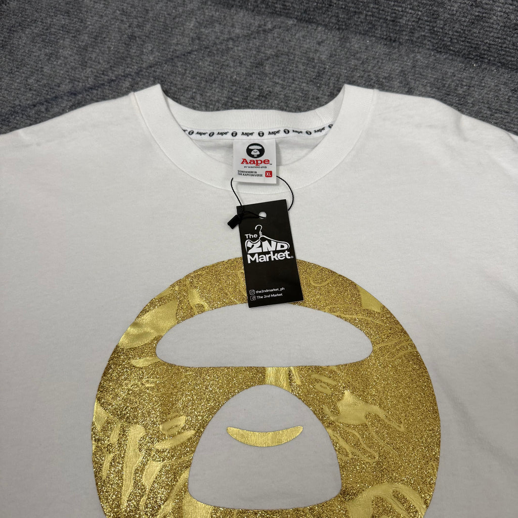 AAPE UNIVERSE GOLD MOONFACE