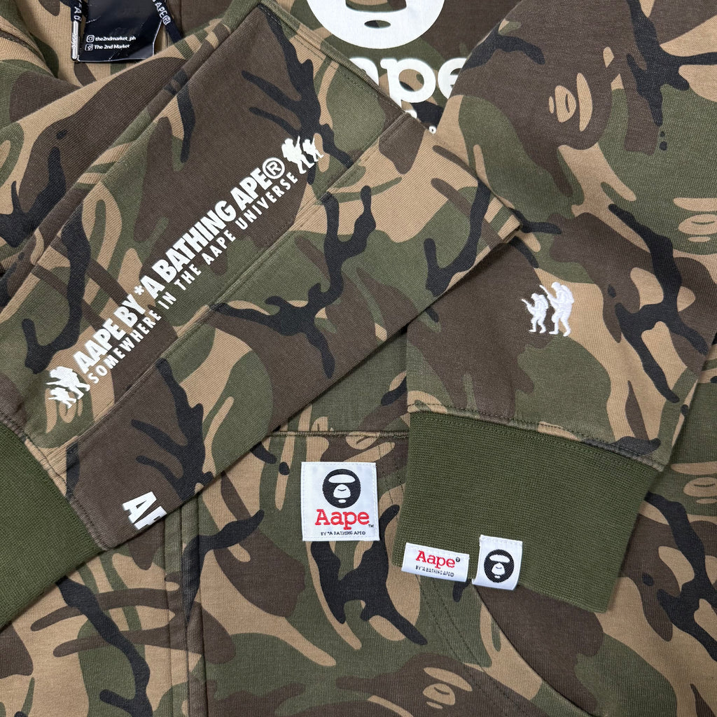AAPE MOONFACE CAMO FULL ZIP