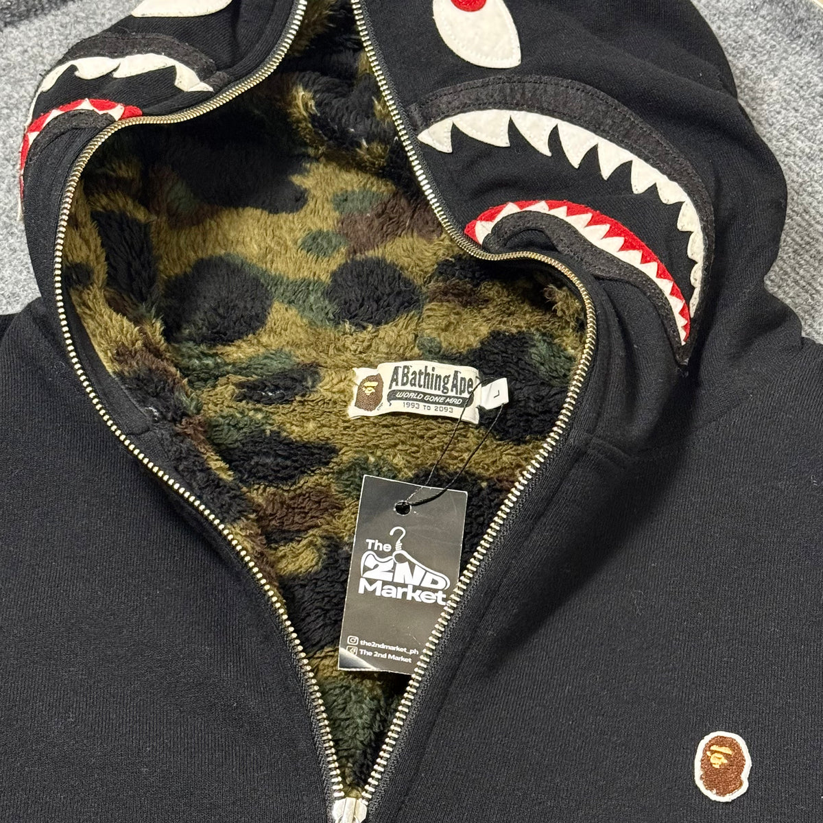 BAPE SHARK HALFZIP