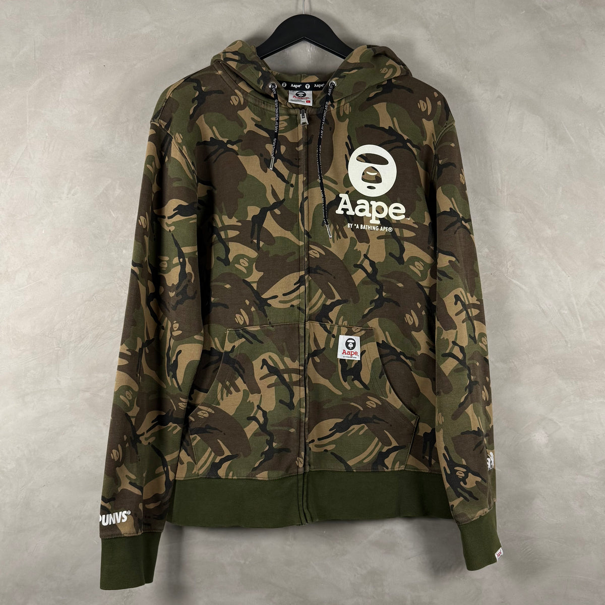 AAPE MOONFACE CAMO FULL ZIP