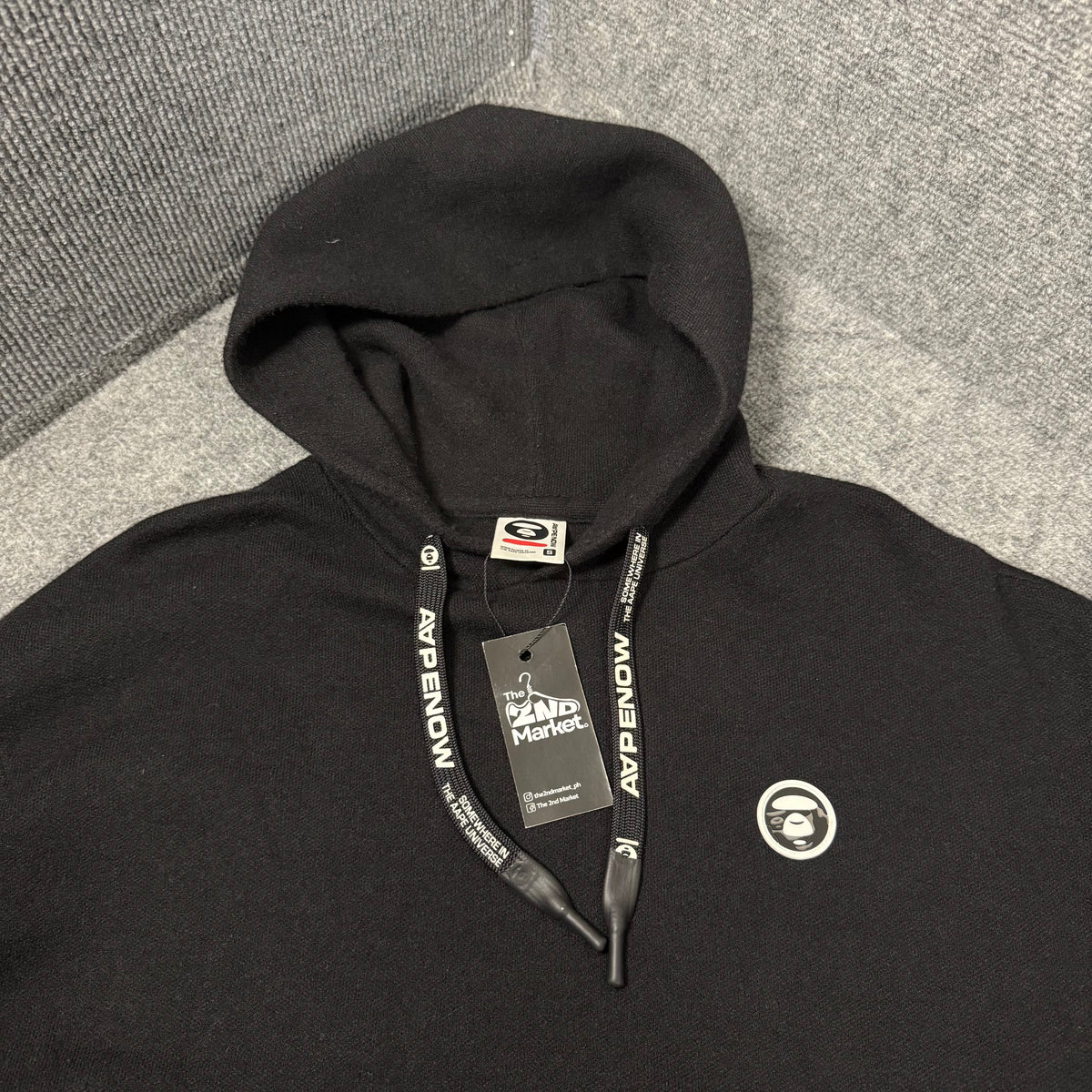 AAPE  MOONFACE KNIT HOODIE