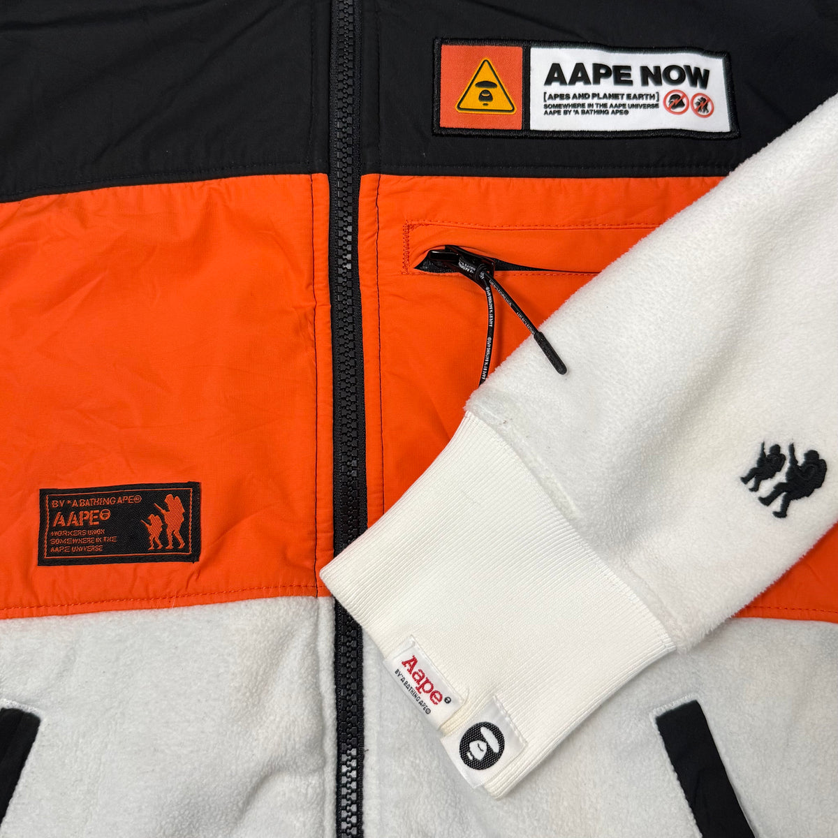 AAPE PANELLED ZIP HOODIE
