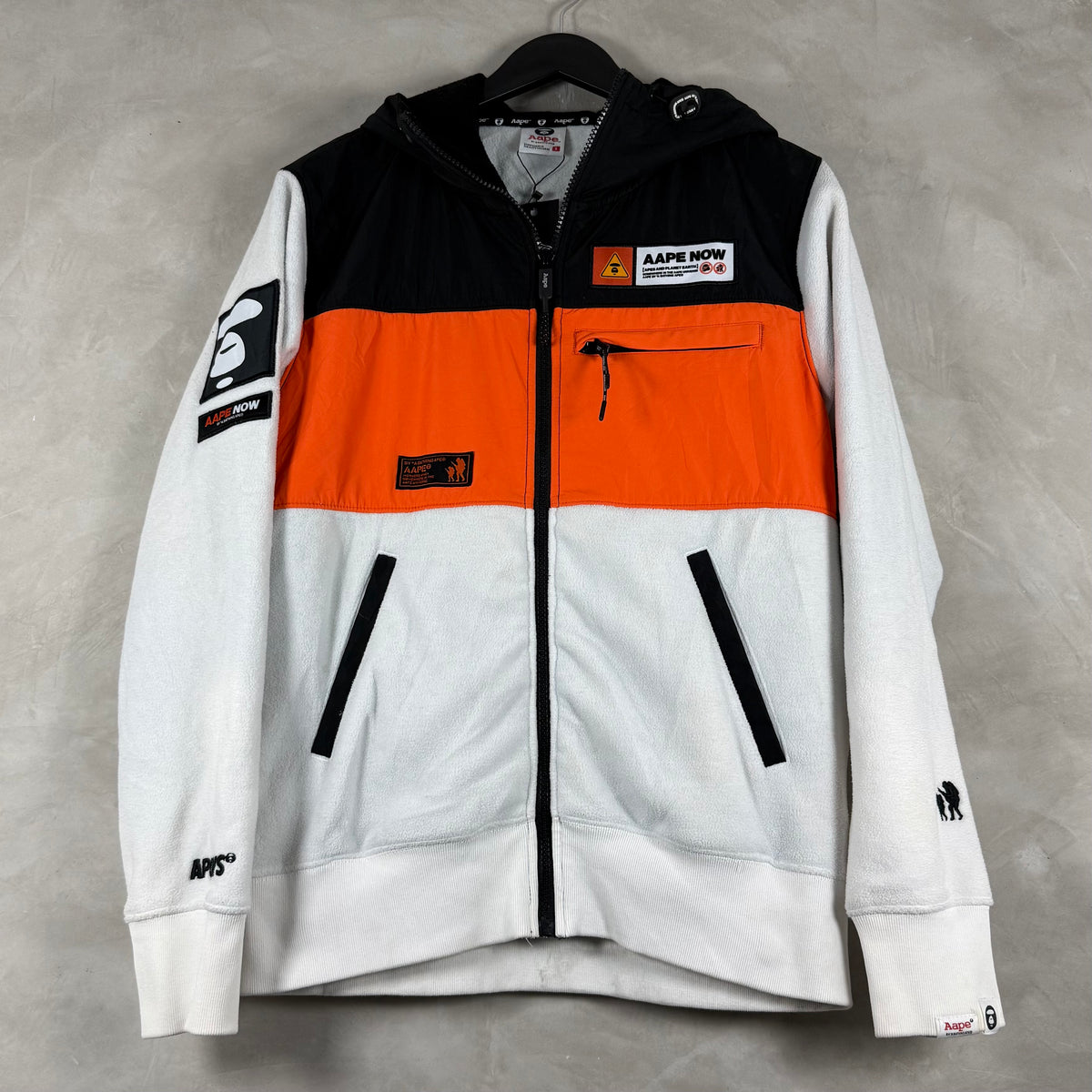 AAPE PANELLED ZIP HOODIE