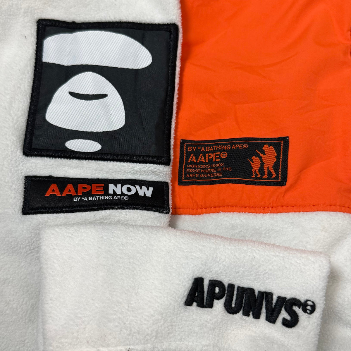 AAPE PANELLED ZIP HOODIE