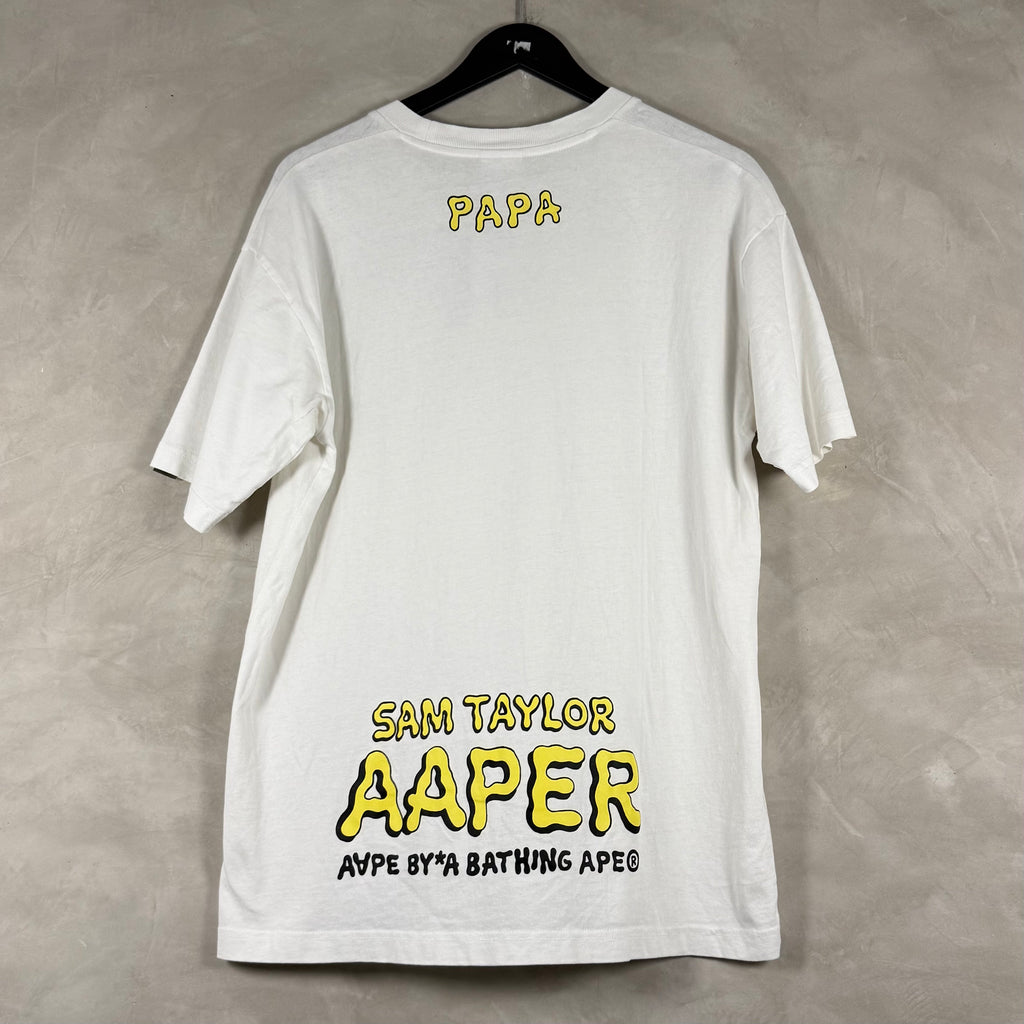 AAPE  X ROB FLOWERS "PAPA" TEE