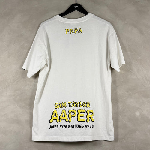 AAPE  X ROB FLOWERS "PAPA" TEE