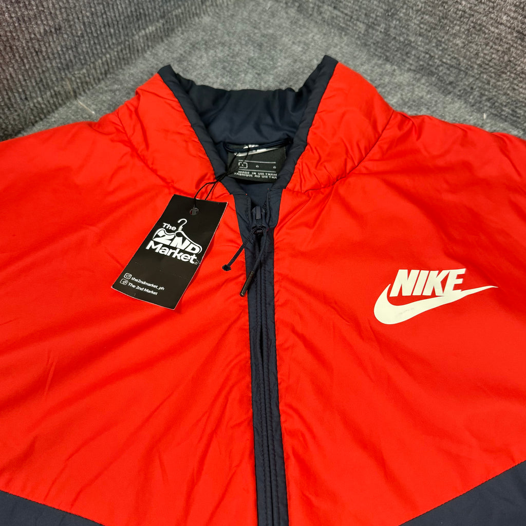 NIKE ORANGE RED BOMBER JACKET