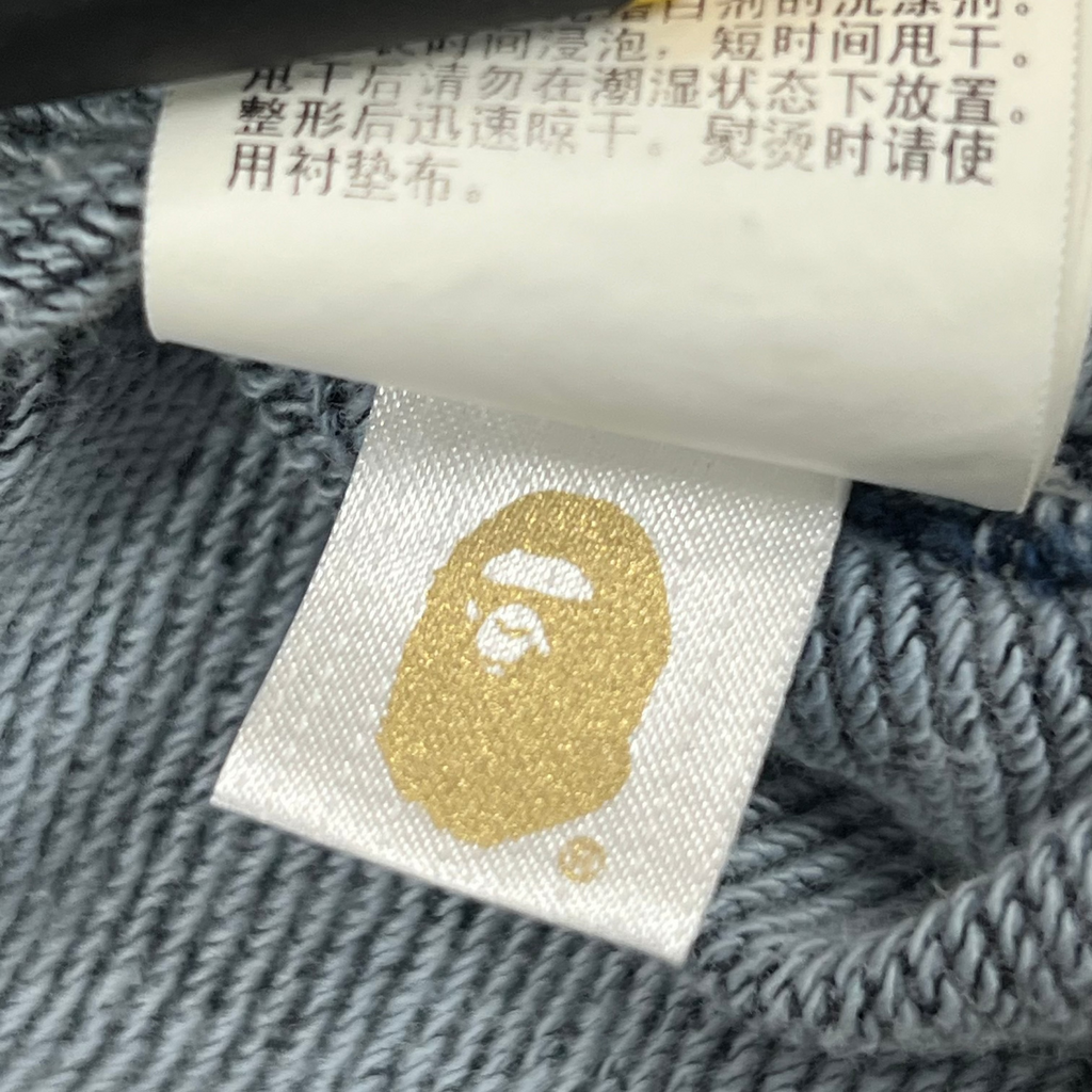 BAPE "BUSY WORKS" EMBOSSED LOGO SWEATSHIRT