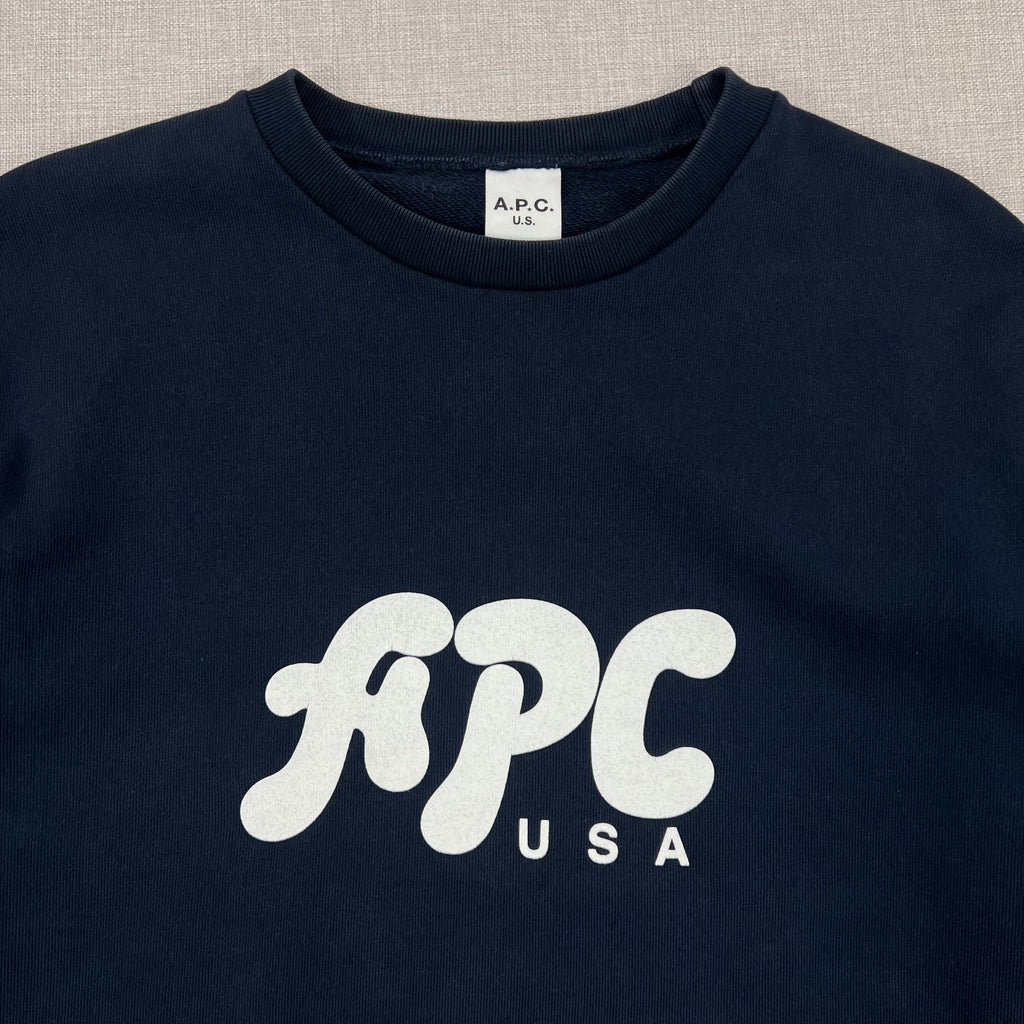 A.P.C USA GABE SWEATSHIRT NAVY