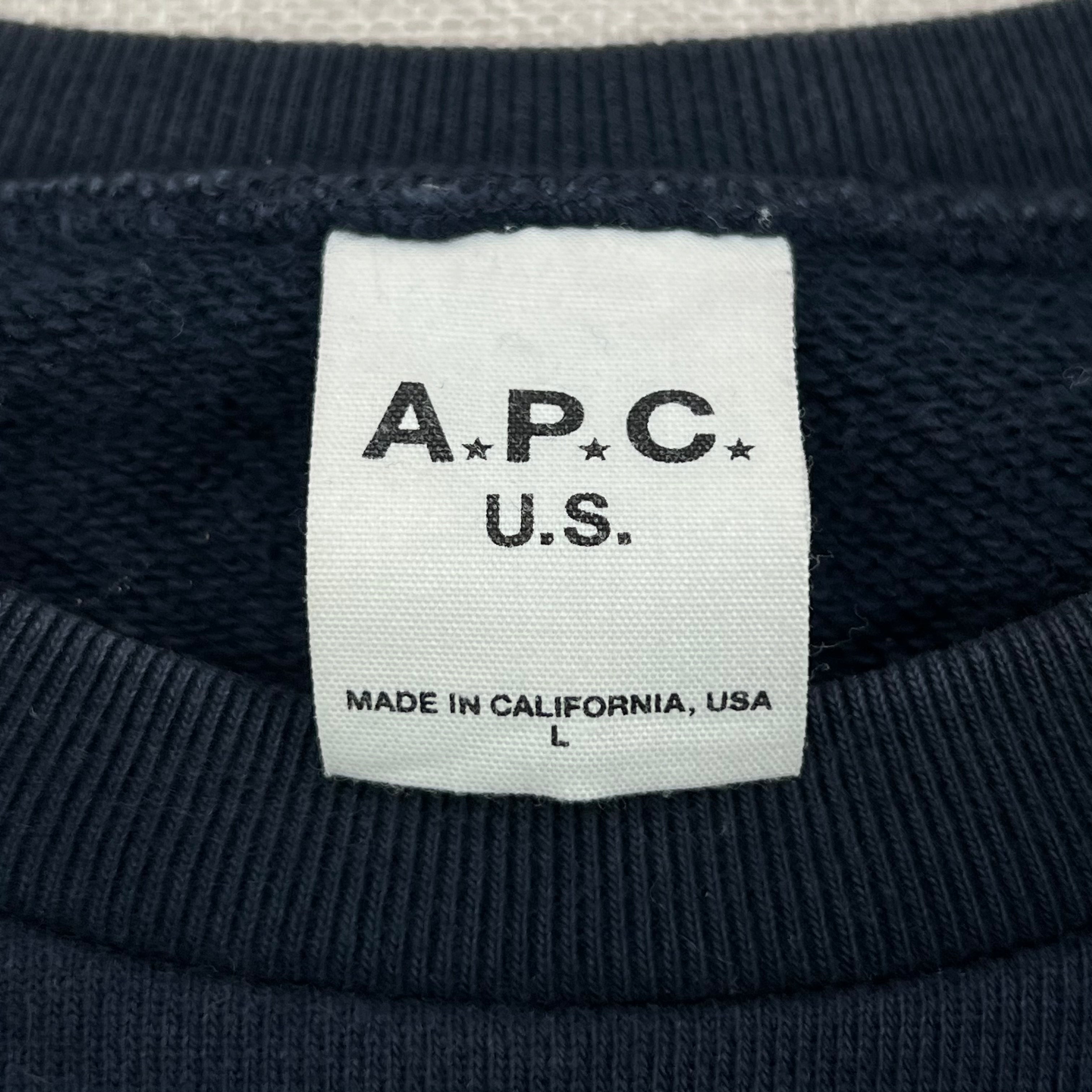 A.P.C USA GABE SWEATSHIRT NAVY