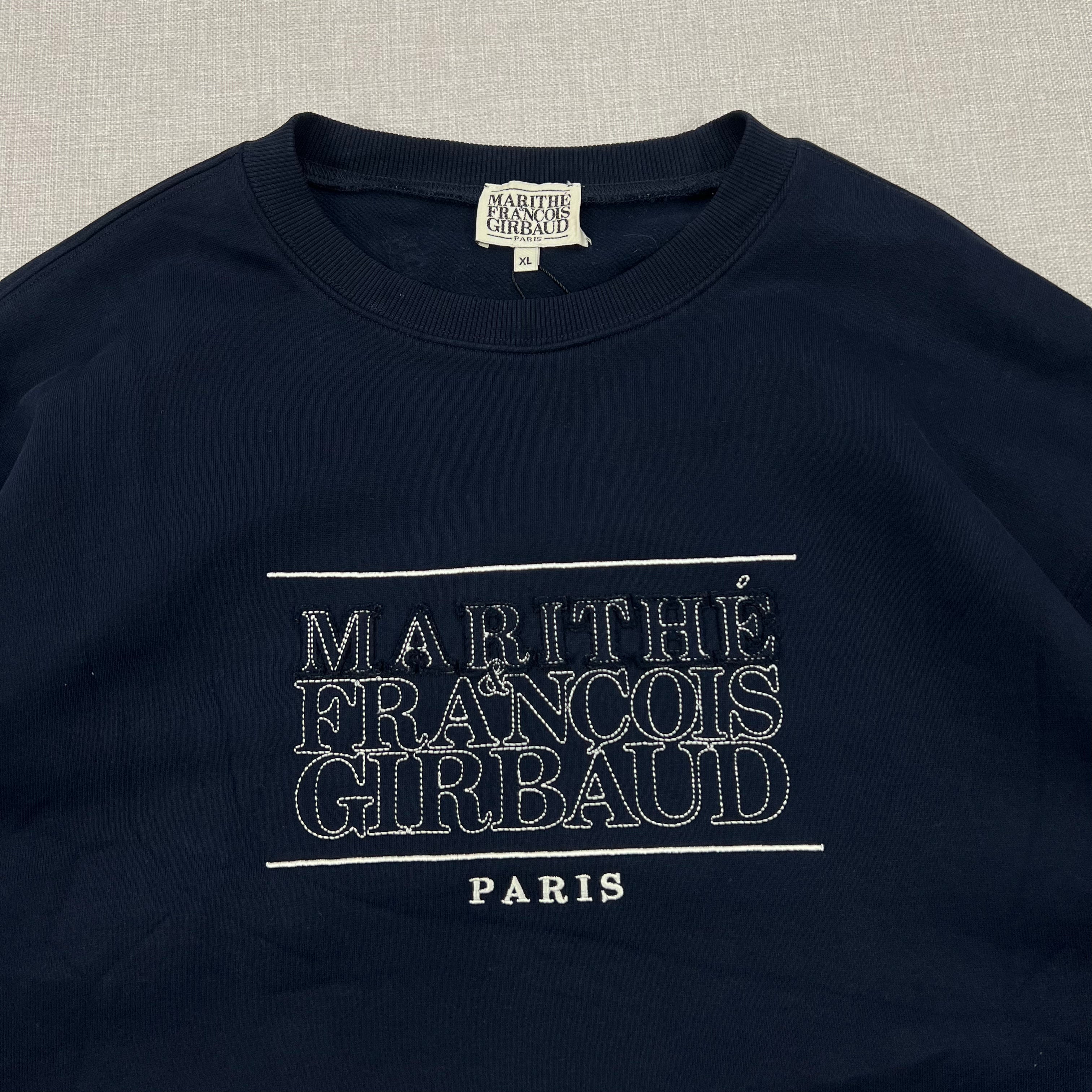 MARITHE FRANCOIS GIRBAUD  "STITCH CLASSIC LOGO" SWEATSHIRT