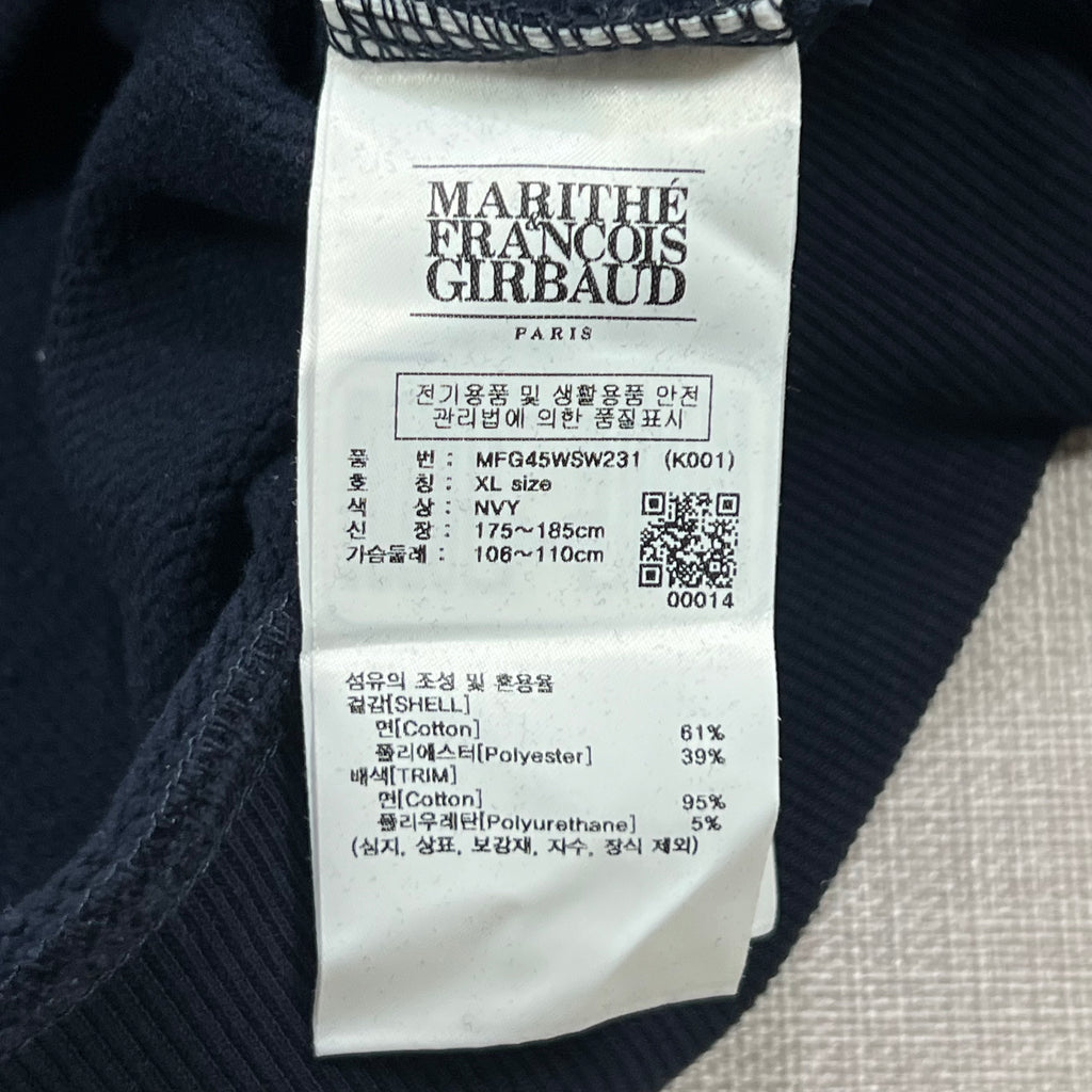 MARITHE FRANCOIS GIRBAUD  "STITCH CLASSIC LOGO" SWEATSHIRT