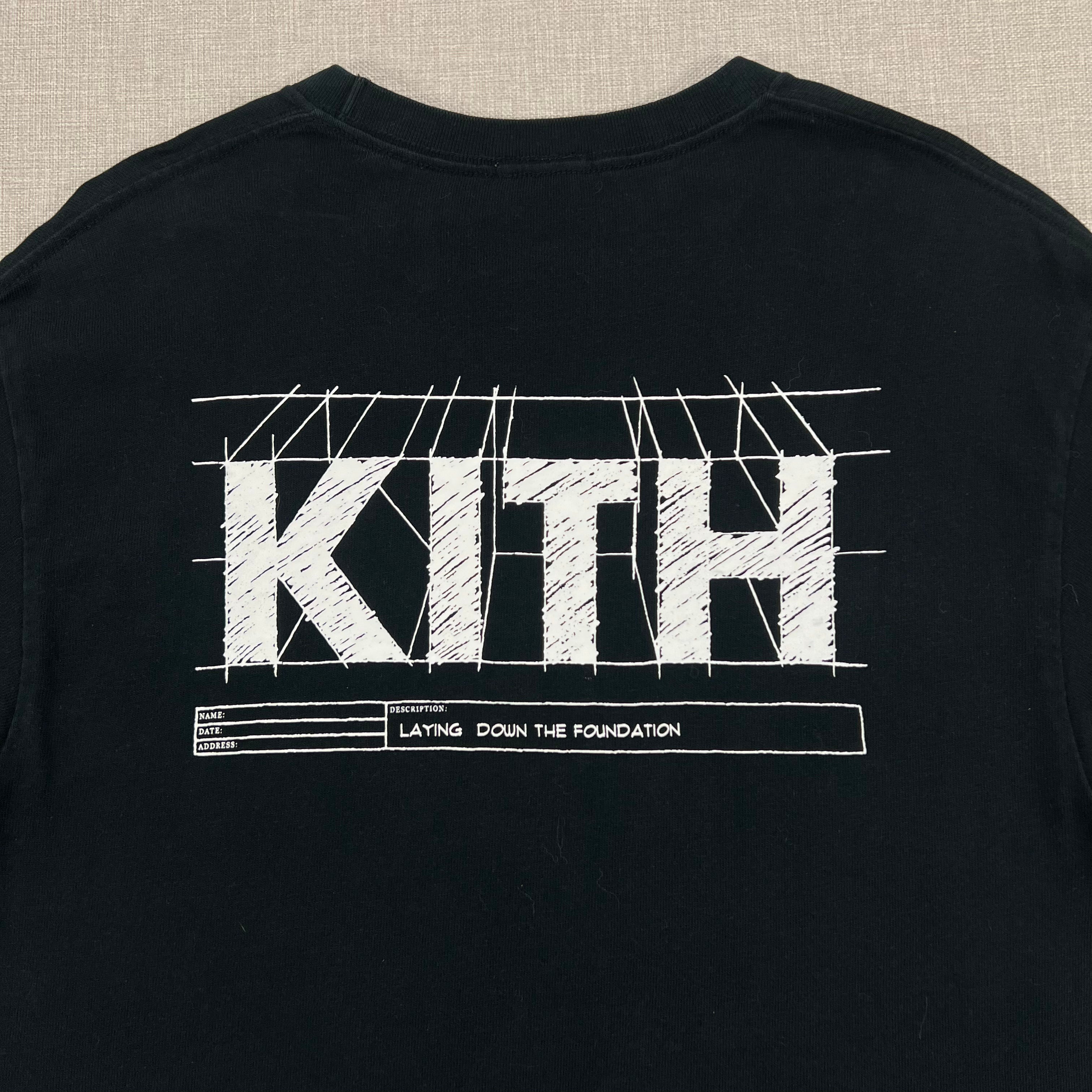 KITH BLUEPRINT TEE "LAYING THE FOUNDATION"