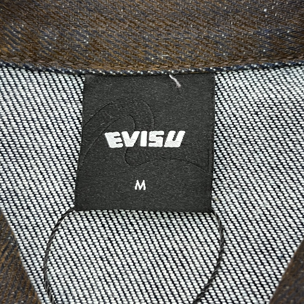 EVISU SUEDE-COATED DENIM JACKET