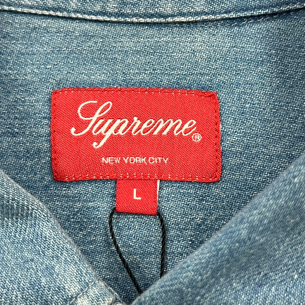 SUPREME SNAP WORK SHIRT DENIM