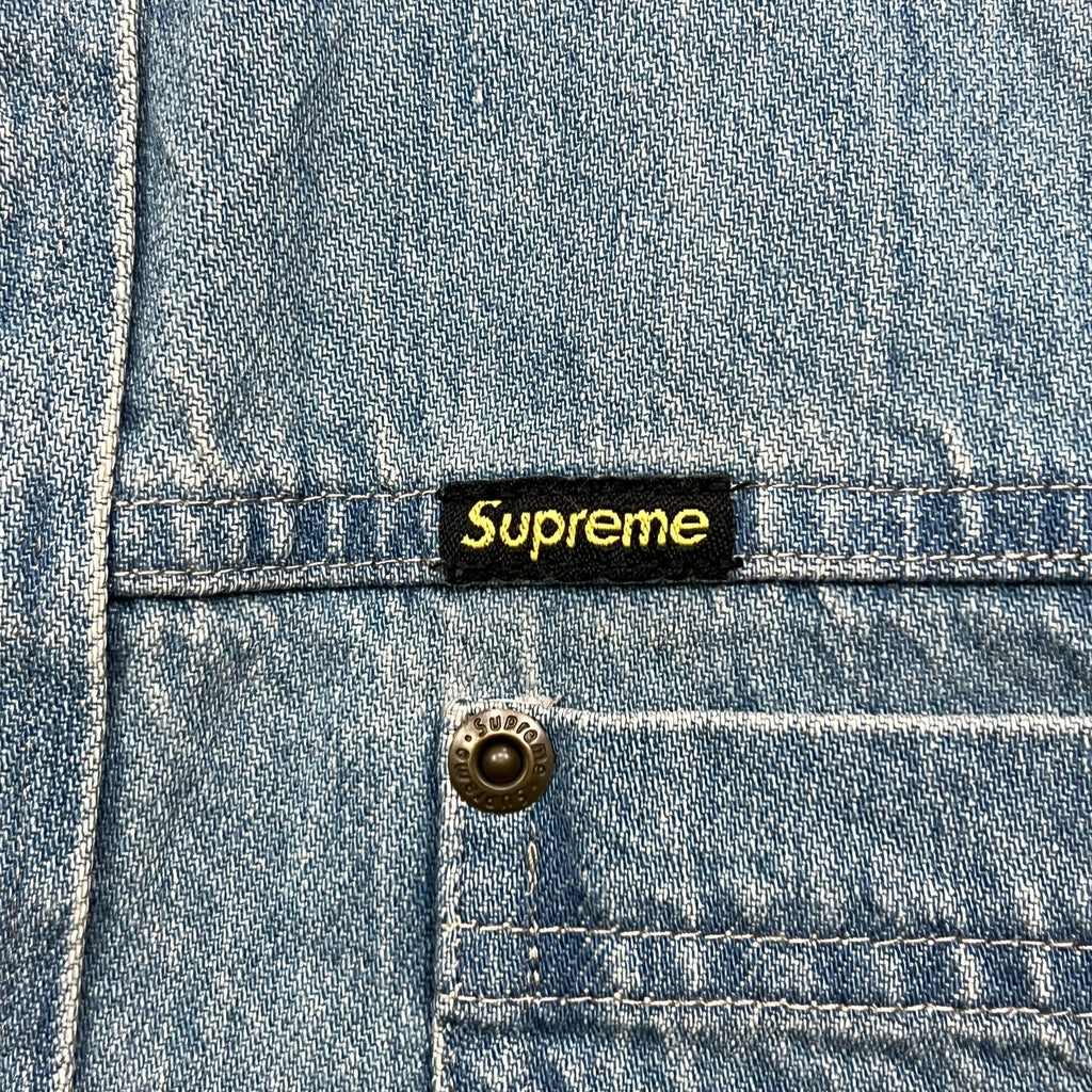 SUPREME SNAP WORK SHIRT DENIM