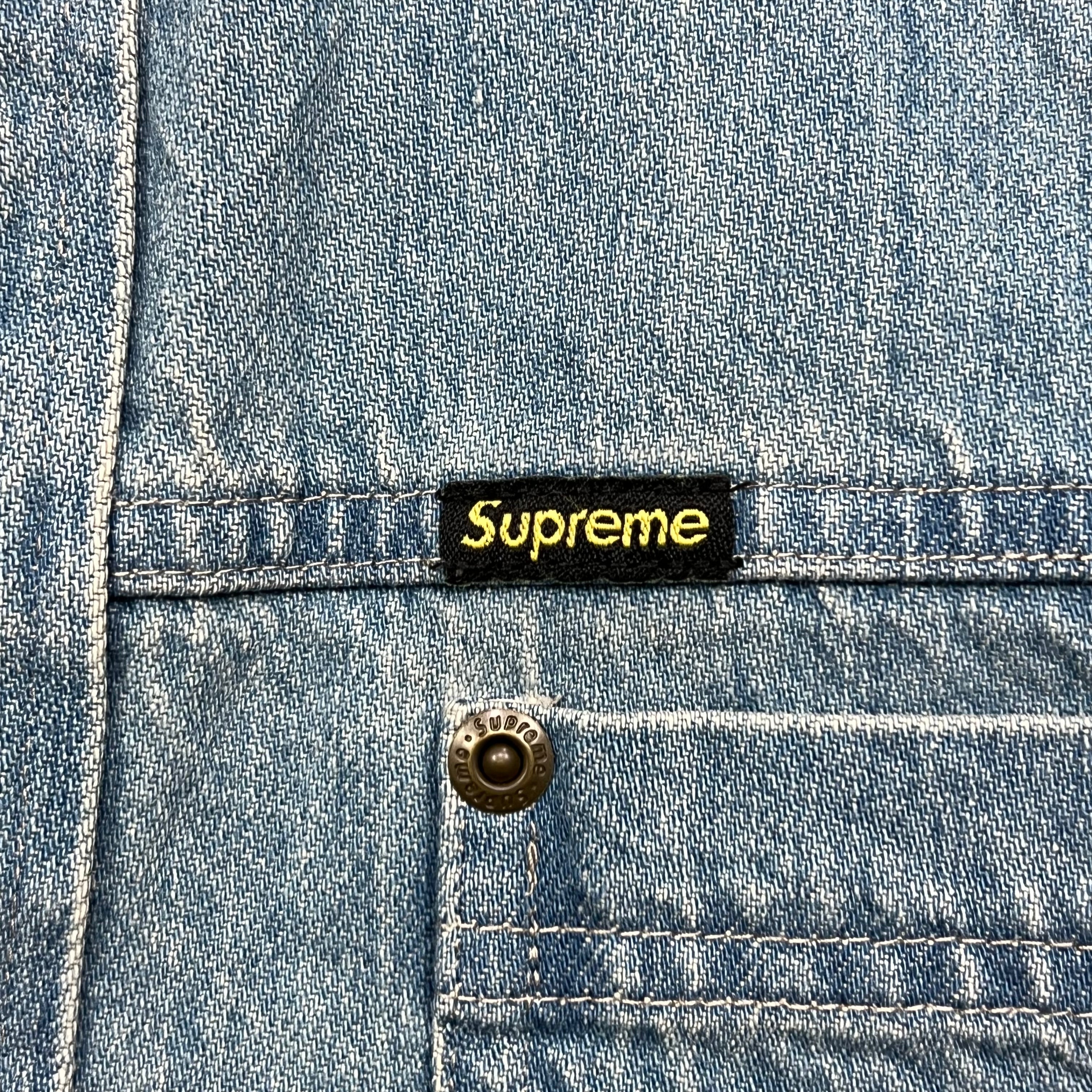 SUPREME SNAP WORK SHIRT DENIM