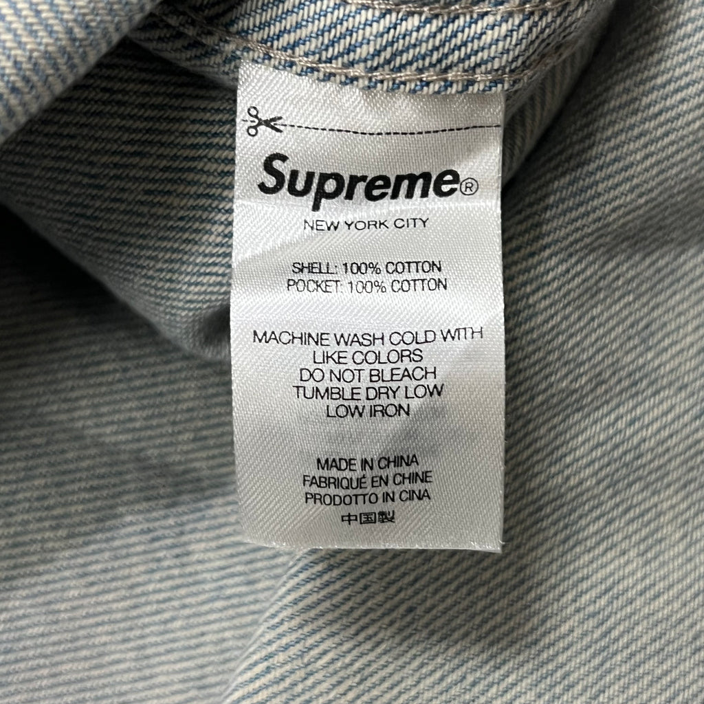 SUPREME SNAP WORK SHIRT DENIM
