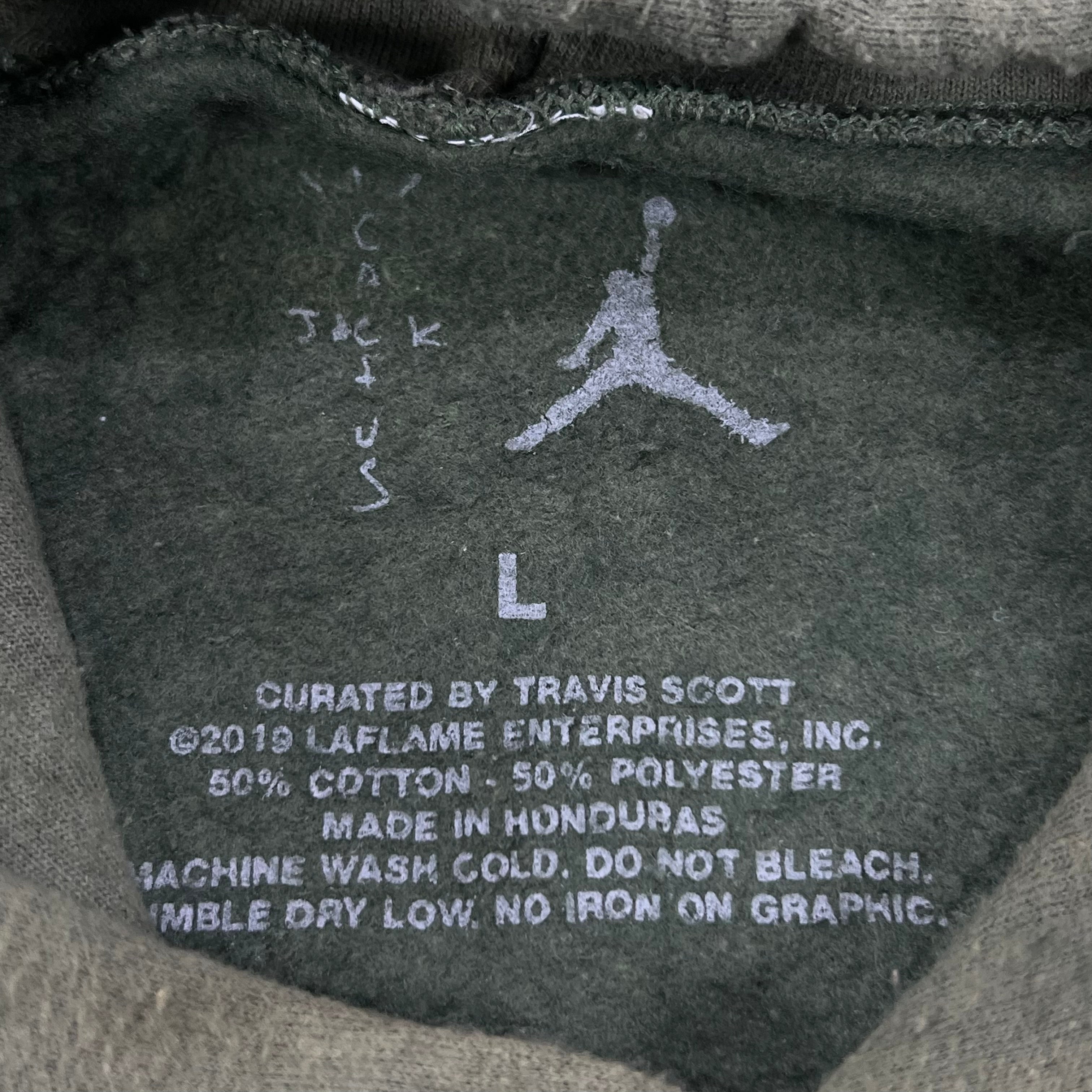 OLIVE GREEN TRAVIS SCOTT X JORDAN "HIGHEST" HOODIE