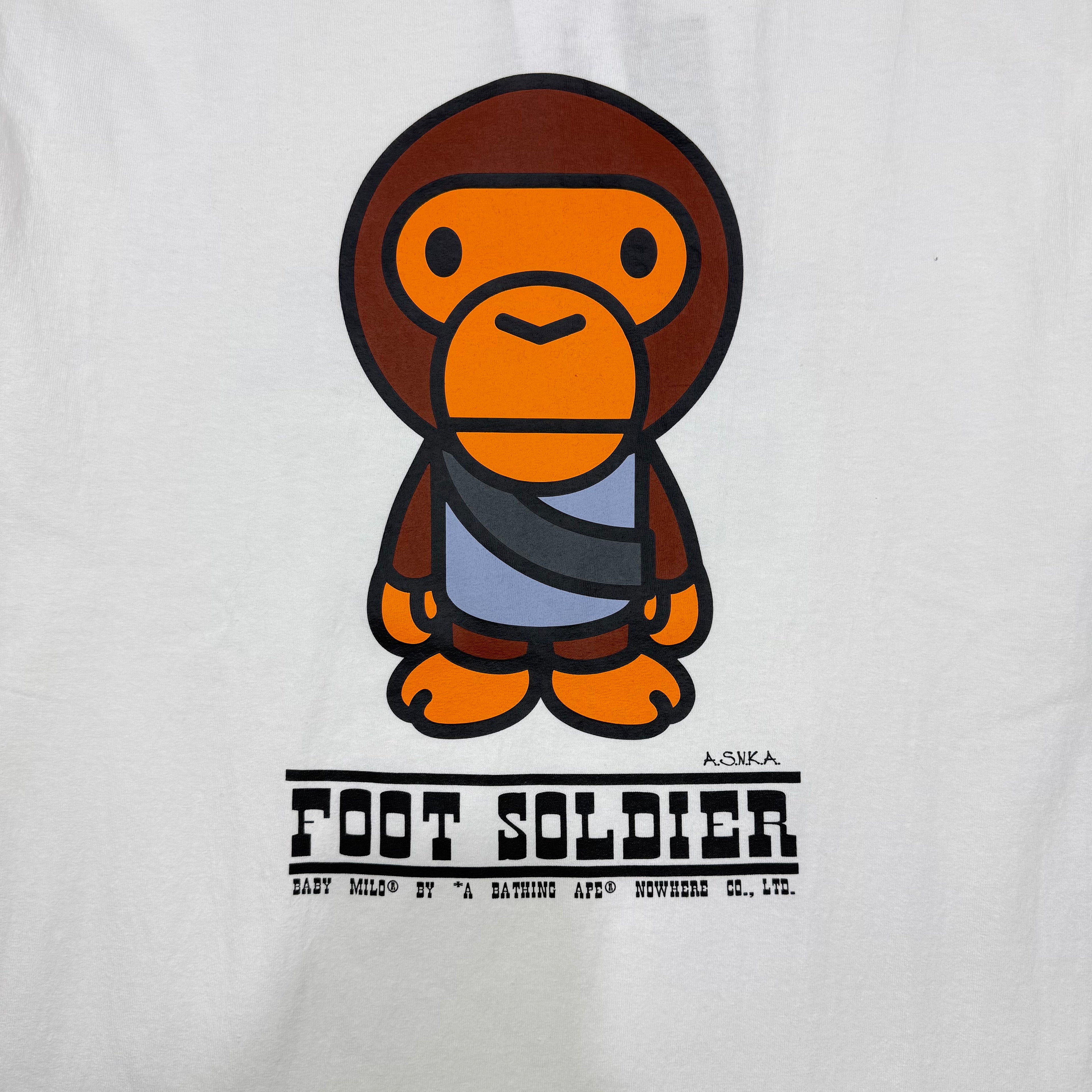 BAPE BABY MILO FOOT SOLDIER TEE (BRANDNEW)