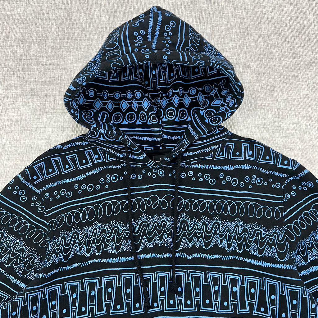 STUSSY TOMTOM PULLOVERR BLUE HOODIE